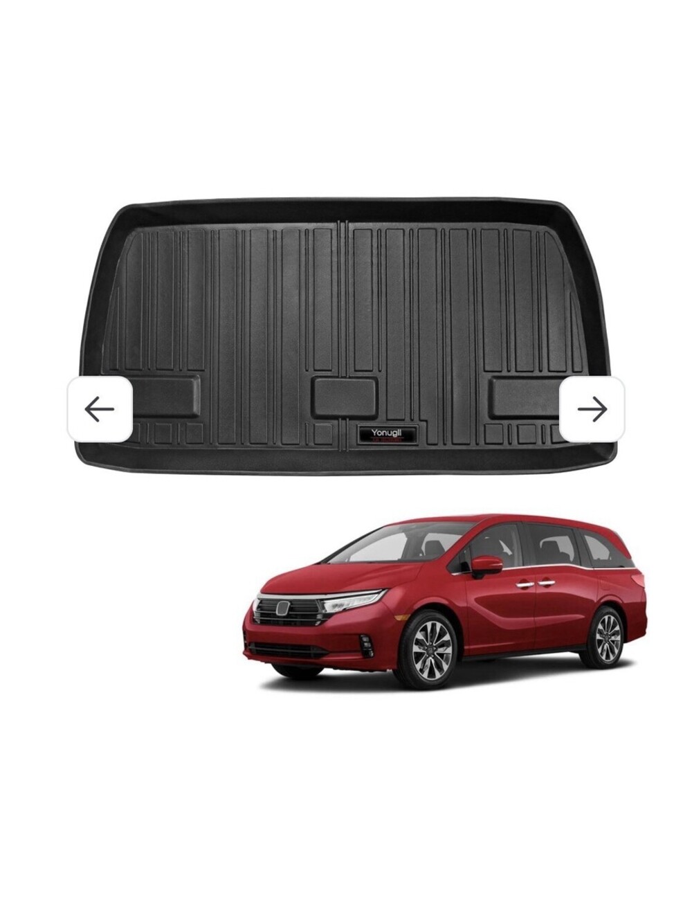 Cargo Mat Trunk Liner All Weather TPE Protection Mat (2018-2026 Honda Odyssey)